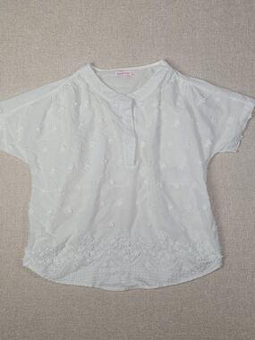 Ana & Rose White Embroidered Blouse